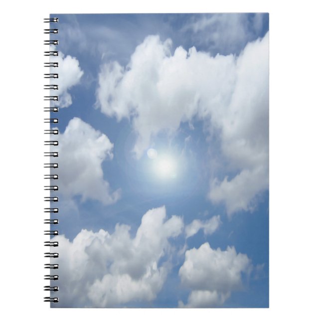 Carnet Blue Heaven Nuages + vos idées (Devant)