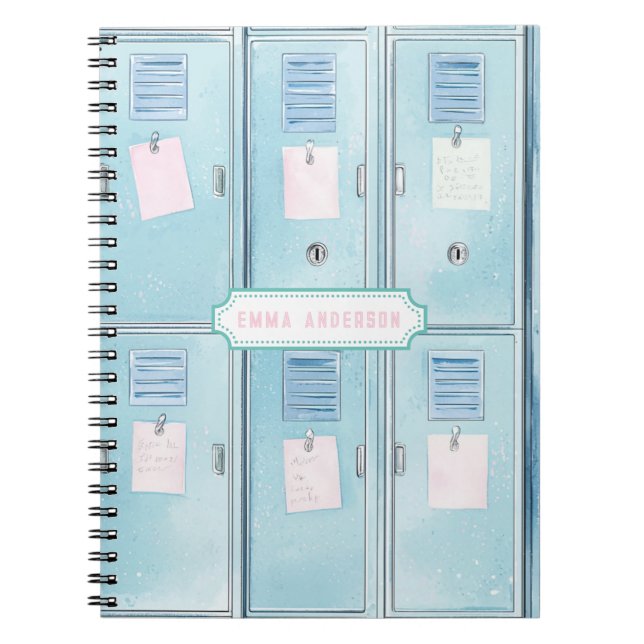 Carnet Blue High School Lockers (Devant)