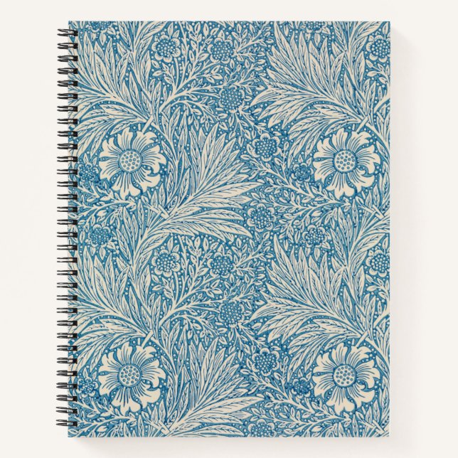 Carnet Blue Marigolds (par William Morris) (Devant)