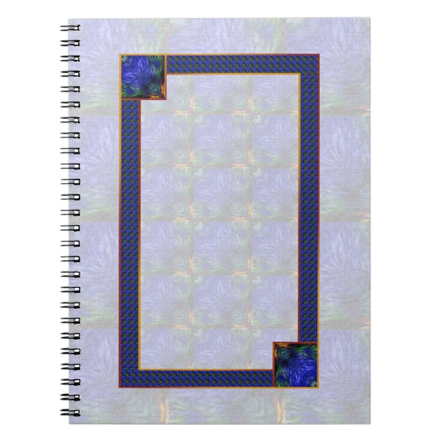 Carnet Blue Modern Abstrait (Devant)