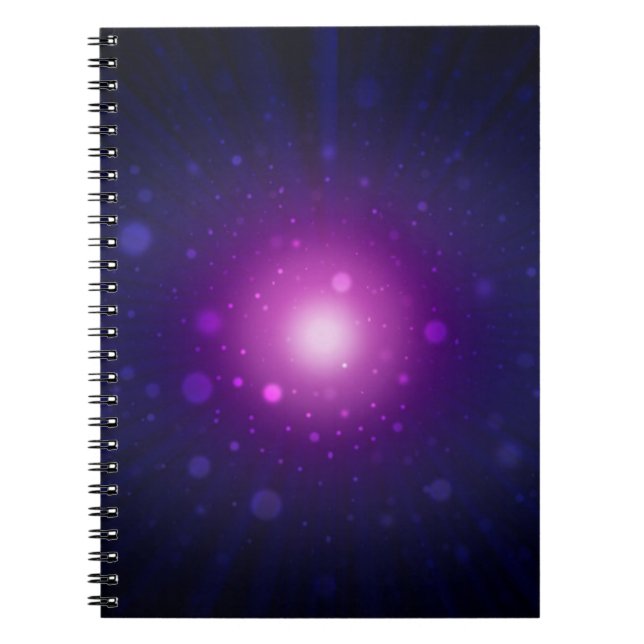 Carnet Blue Purple Space Galaxy étoiles Abstrait (Devant)