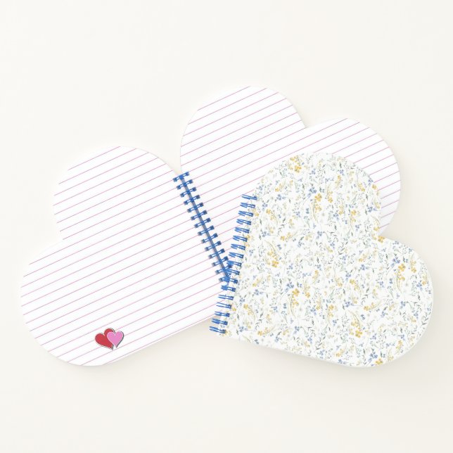 Carnet Blue Yellow Wildflower Pattern (Intérieur)