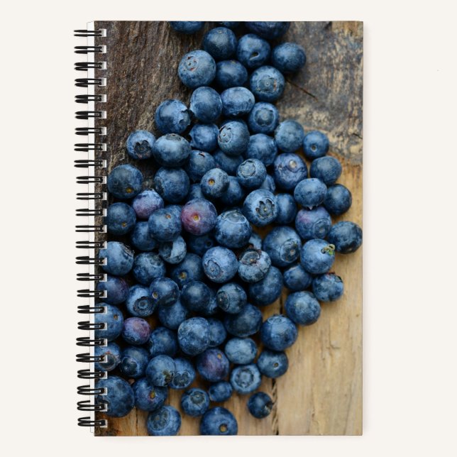 Carnet Blueberry Chef végétarien Fruit Photographie (Recto)