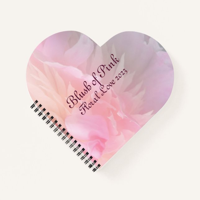 Carnet Blush of Pink Floral Love 2023 Notebookn (Devant)
