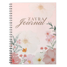 Blush Rose personnalisé Fleur de Pivoine Aquarelle