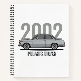 Carnet BMW 2002 Argent Polaris Voiture de Collection
