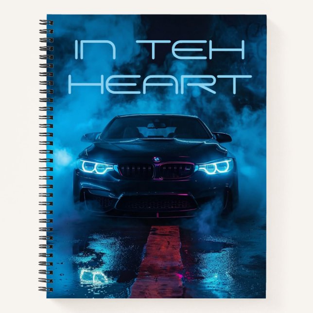 Carnet BMW au cœur (Devant)