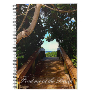 Carnet Boardwalk Beach Spiral Notebook