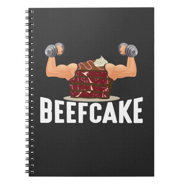 Carnet Bodybuilder Beefcake Muscle Bodybuilder Poids Pu (Devant)