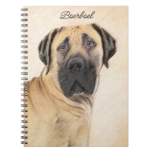 Carnet Boerboel Peinture - Cute Original Chien Art