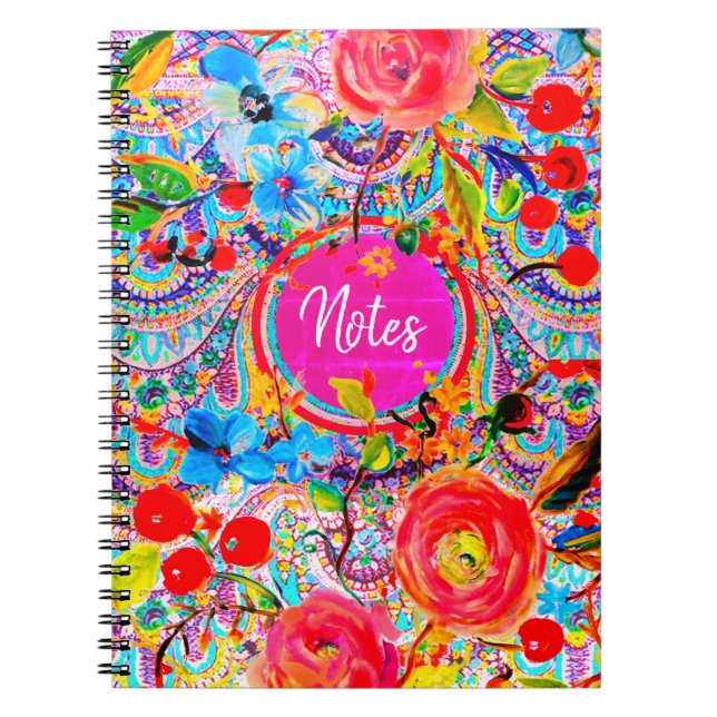 Carnet Boho Caravan Floral (Devant)
