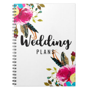 Carnet Boho Chic Floral Wedding planner