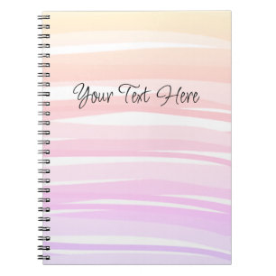 Carnet Boho Chic Sunset Ombre Colorful Abstrait Lines