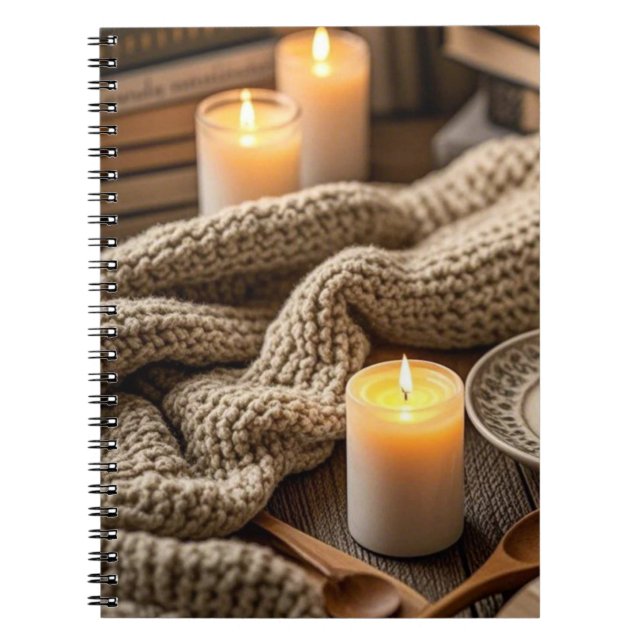 Carnet Boho Cosy Chaud Chandelier lumières (Devant)