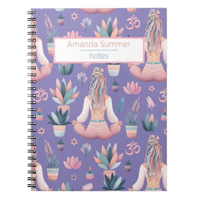 Carnet Boho design avec OM (Devant)