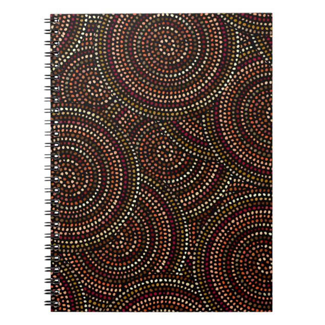 Carnet Boho ethnique sans couture motif en style africain (Devant)