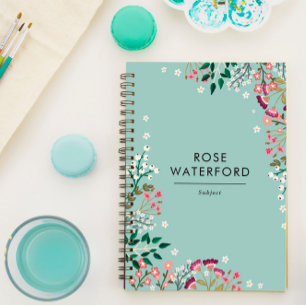 Carnet Boho Fleurs sauvages - Nom