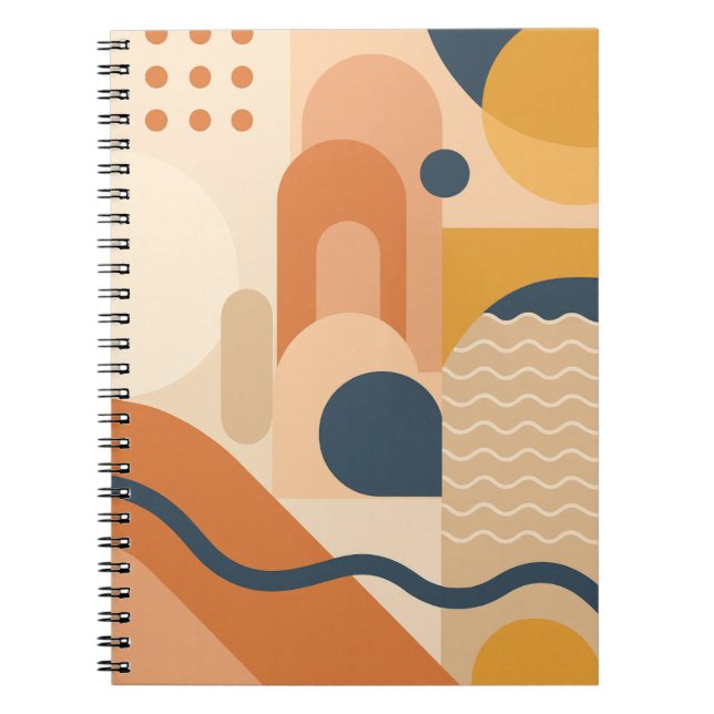 Carnet Boho géométrique - Abstrait moderne (Devant)
