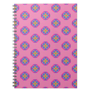 Carnet Boho Motif de Mandala Star rose