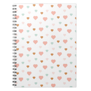 Carnet Boho petite fille pastel coeur d'amour