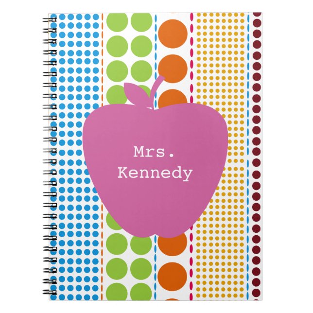 Carnet Boho pointille le professeur rose d'Apple (Devant)