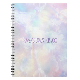 Carnet Boho Rainbow nuages Objectifs