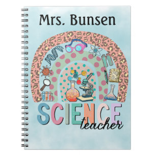 Carnet Boho Science Thème Rainbow Personnalisé