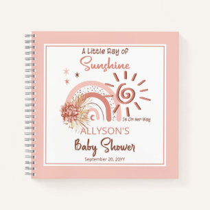 Carnet Boho Un petit rayon de soleil Baby shower fille