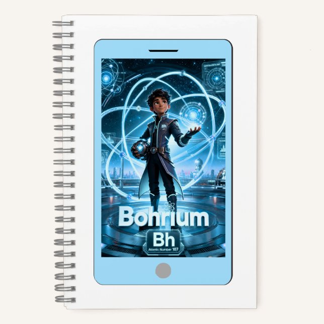 Carnet Bohrium (Bh) – Collection ATOMIVRA™ (Recto)