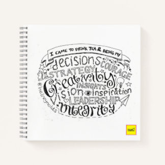 Carnet Boire thé virgule bloc-notes