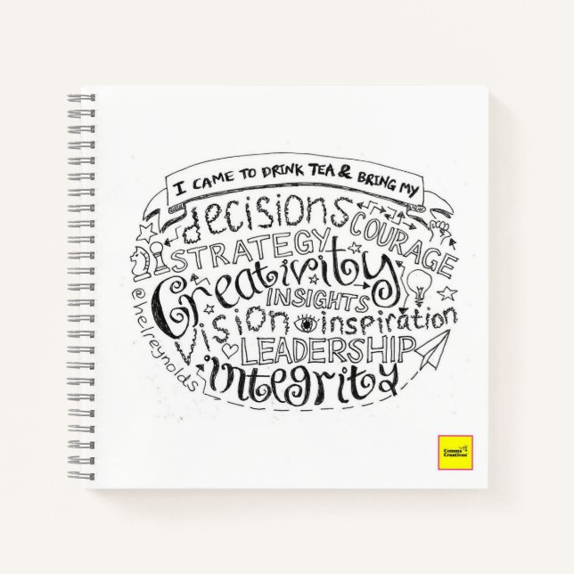 Carnet Boire thé virgule bloc-notes (Devant)