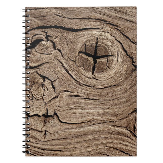 Carnet bois ancien, vintage (Devant)
