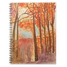 Bois d'automne Aquarelle
