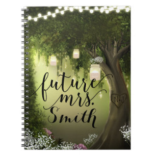Carnet Bois de la Forêt Enchantée Mariage Rustique Future