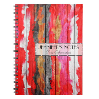 Carnet Bois de teintes peintes #4