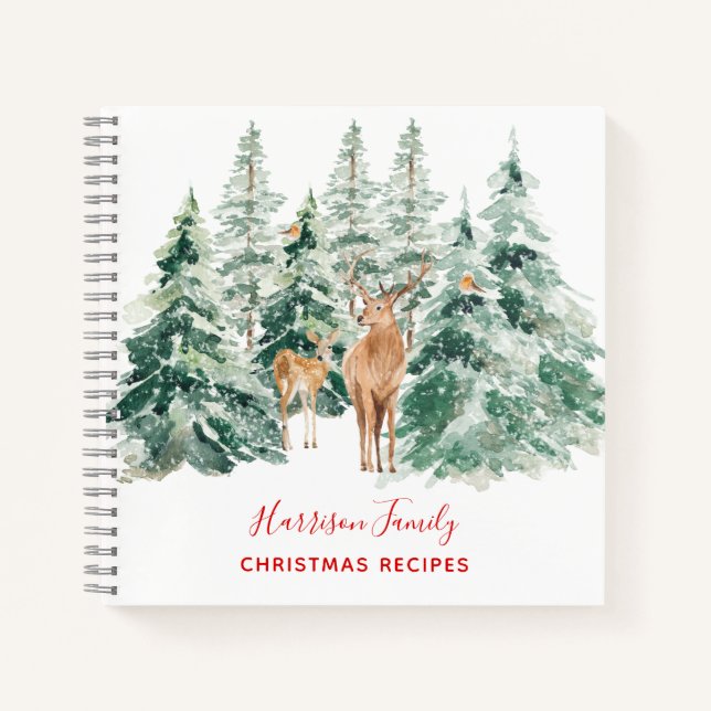 Carnet Bois d'hiver Famille de recettes (Devant)