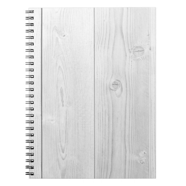 Carnet Bois peint blanc texture brillante (Devant)