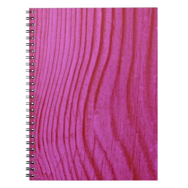 Carnet Bois rose chaud (Devant)