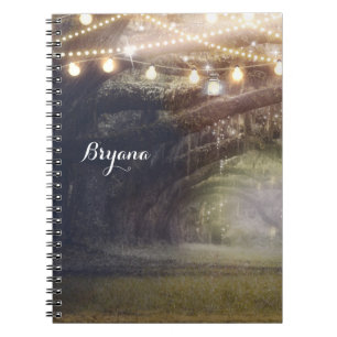 Carnet Bois Rustique Forêt Enchantée & Lumières