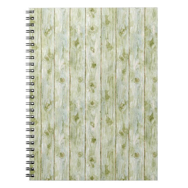 Carnet Bois Vert Faux (Devant)