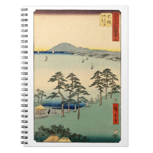 Carnet Bois vintage du monde flottant Ukiyo-e japonais