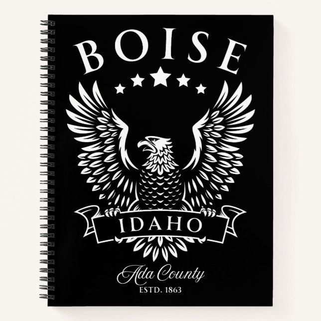 Carnet Boise Ada Comté Idaho Aigle Vintage (Devant)