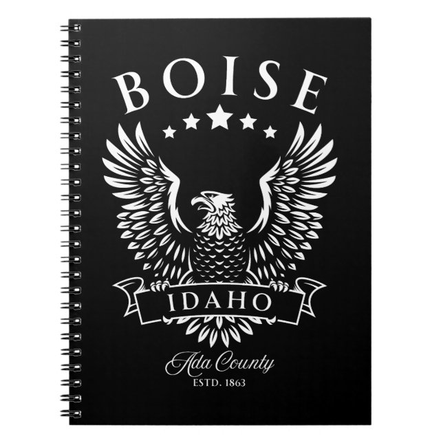 Carnet Boise comté d'Ada Idaho aigle vintage (Devant)