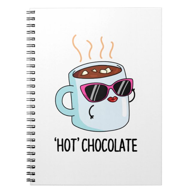 Carnet Boisson Drôle de Chocolat Chaud Pun  (Devant)