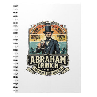Carnet Boisson Patriotique Abraham Rétro Détresse