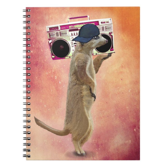 Carnet Boîte de rangement Meerkat et Boom (Devant)