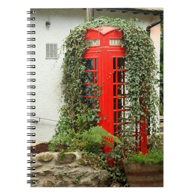 Carnet Boîte de téléphone rouge (Devant)