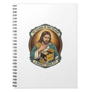 Carnet Boîte en carton Jésus Douleur au doigt découpé en