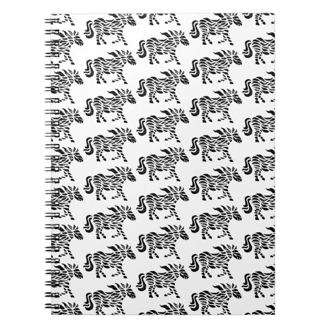 Carnet Boîtier Abstrait de cheval de course (Devant)