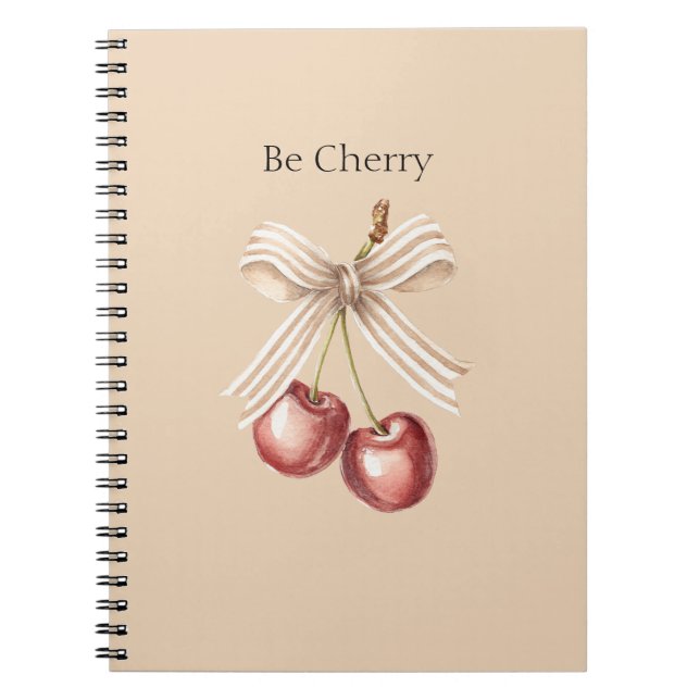 Carnet Bol à Crème Rouge Cerise  (Devant)